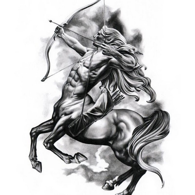 Стрелец Sagittarius тату