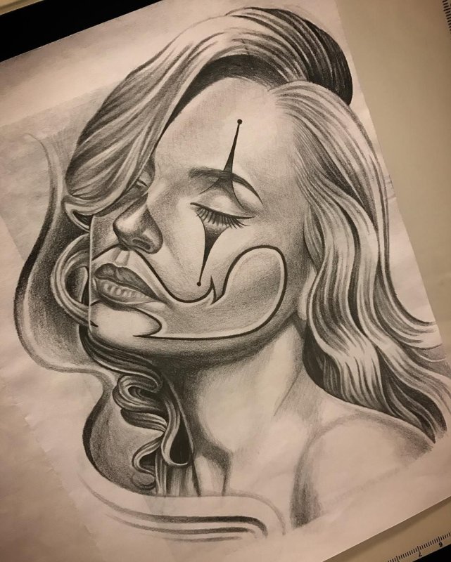 Чикано лицо девушки