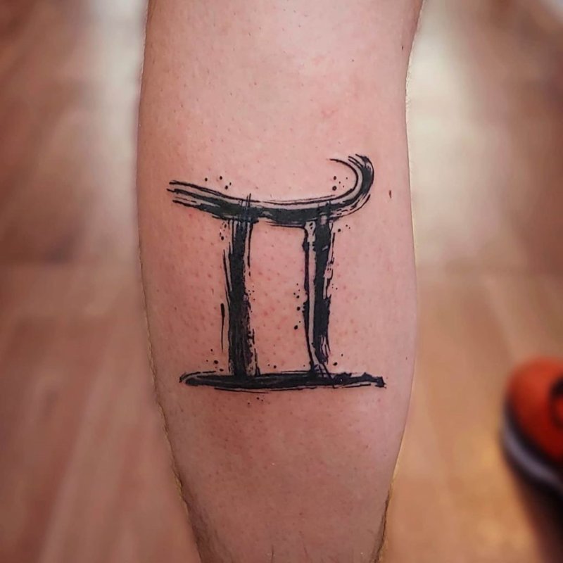 Тату знак зодиака Близнецы