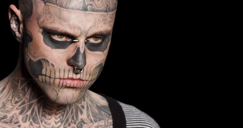 Rick Genest и его жена