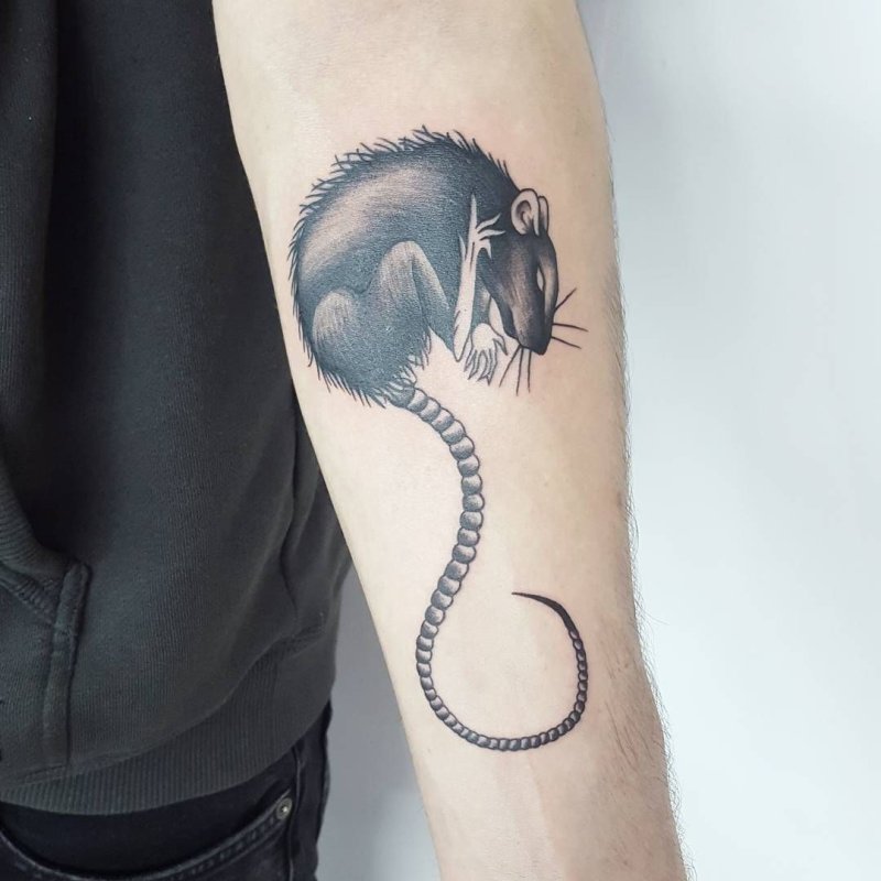 Крыса blackwork