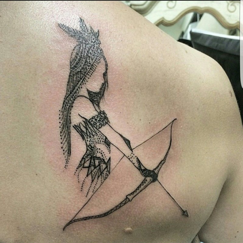 Tattoo Sagittarius стрела