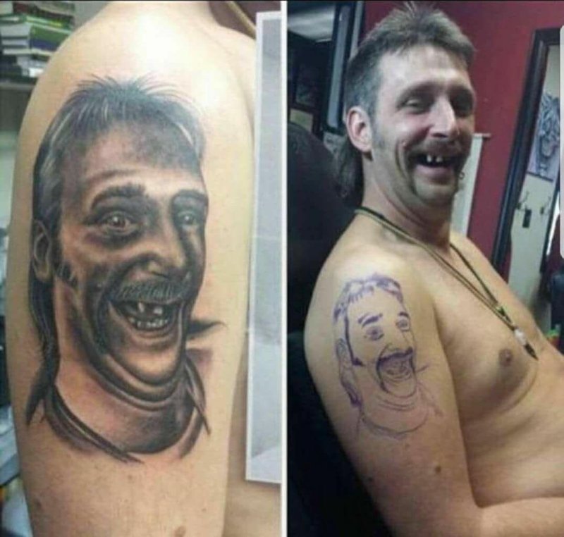 Тату на подмышке