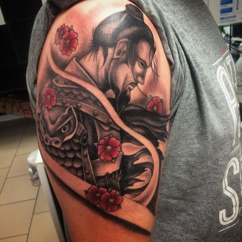 Japan Samurai тату