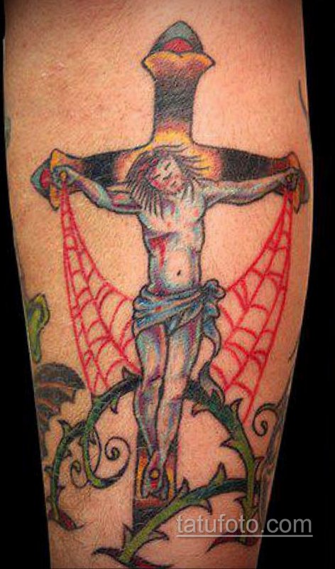 Tattoo крест ХЕСУС
