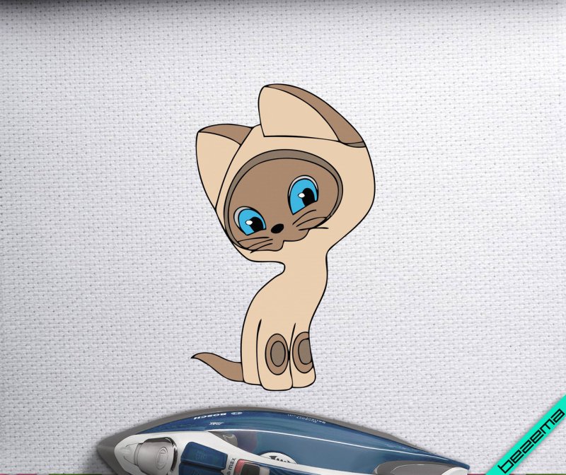 Котенок Гав из пластилина