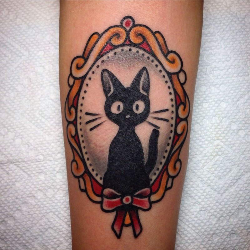 Нежный кот тату