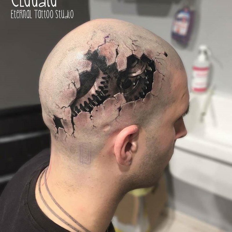 Тату на голове