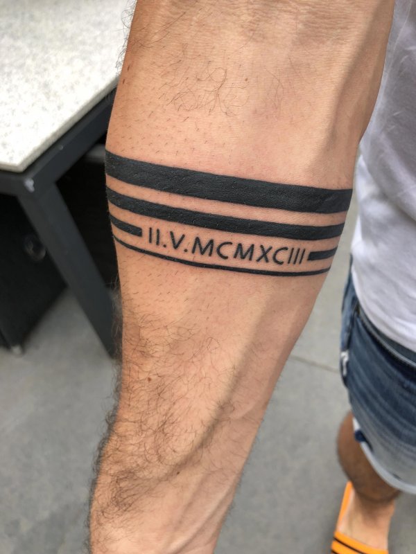 Тату браслет мужской