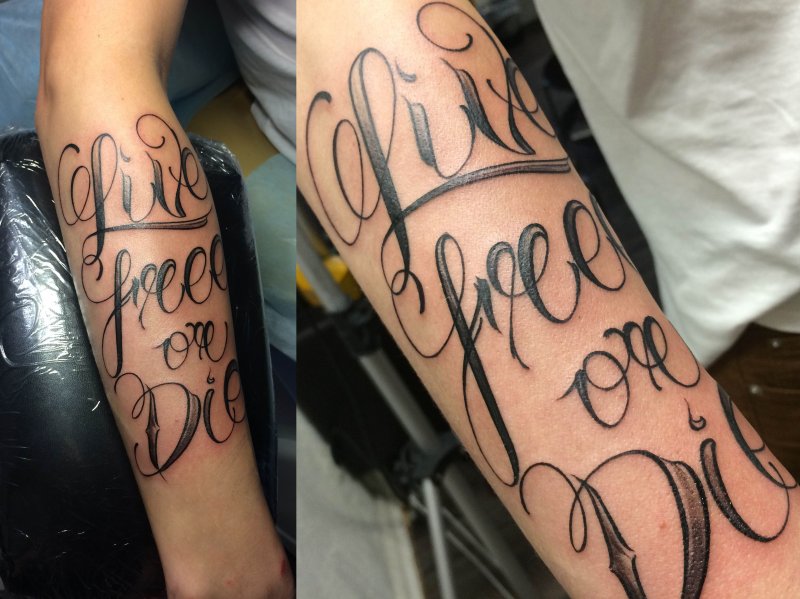 Tattoo Lettering Alexander