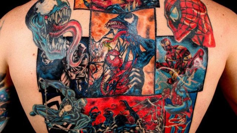 Spider man Venom Tattoo