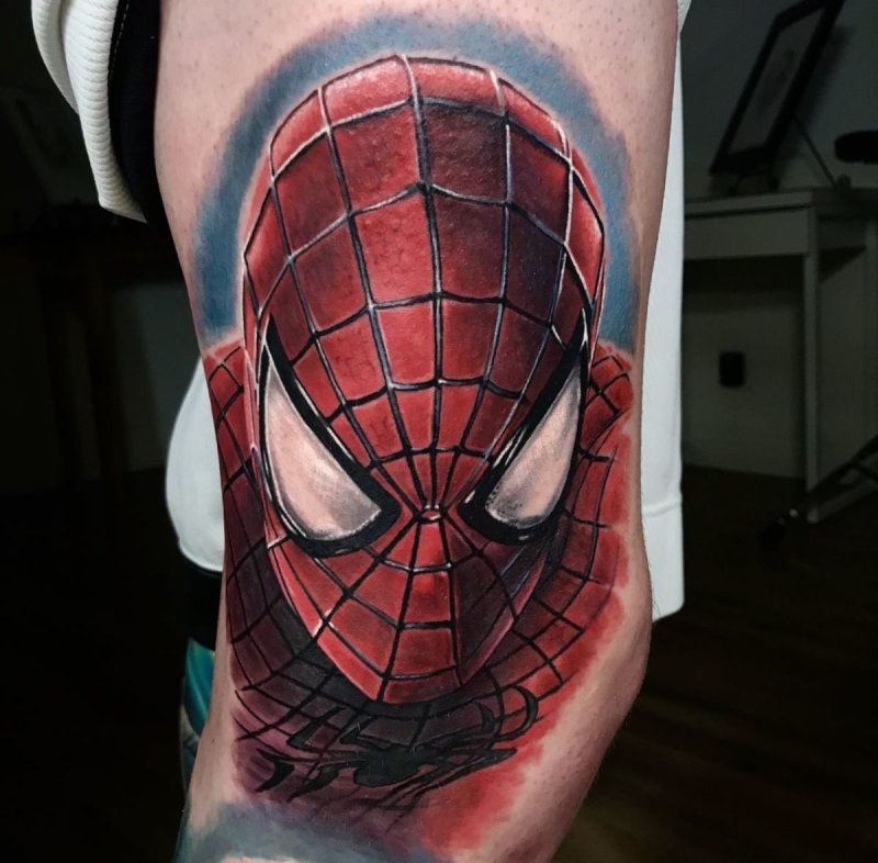 Тату Spider man