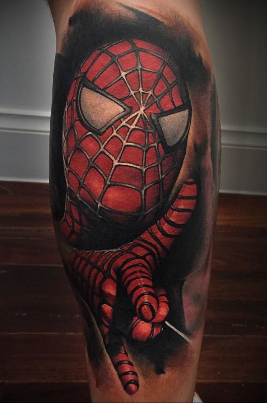 Тату Spider man