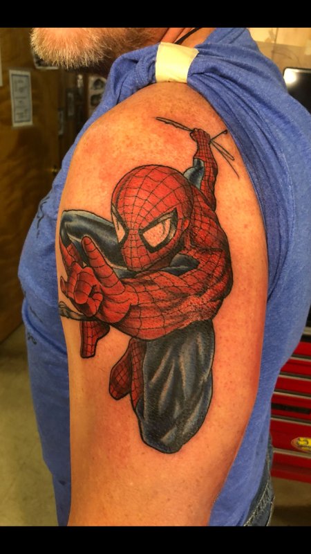 Тату Spider man