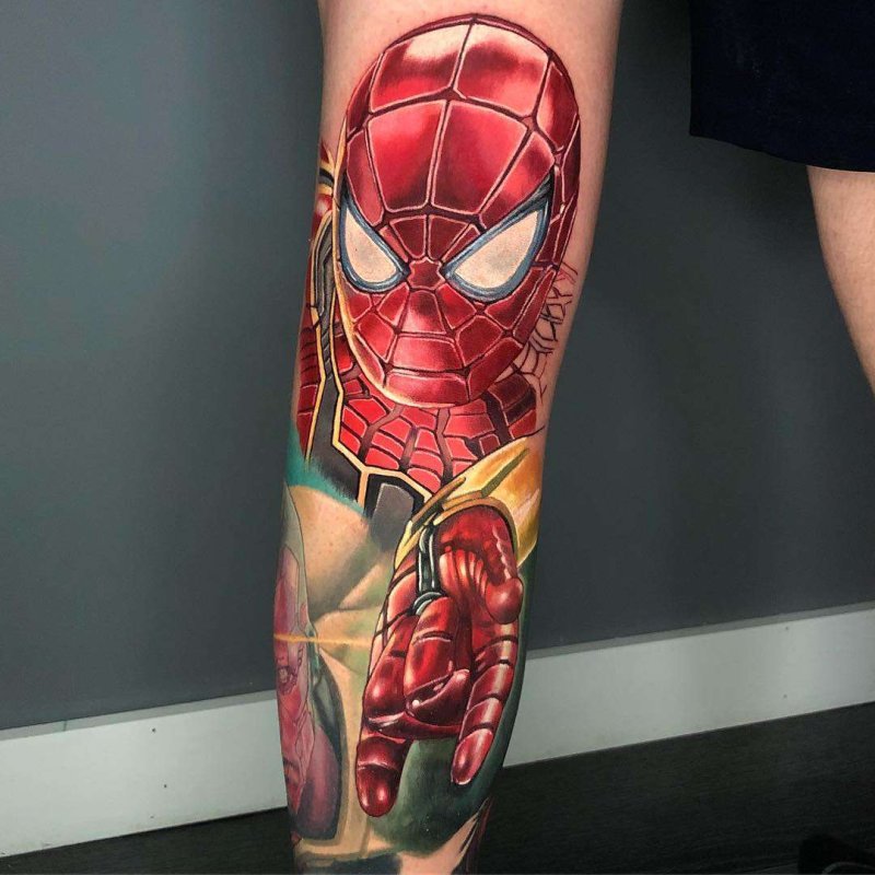Тату Spider man
