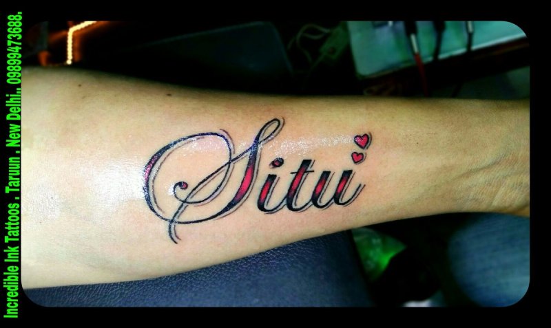 White daughter Tattoo