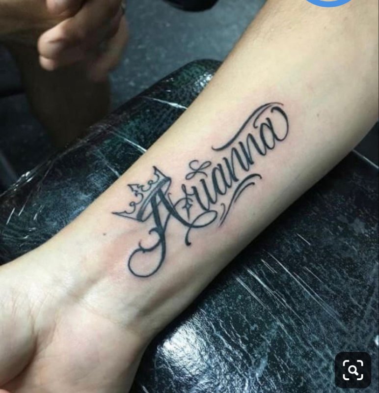 Тату надписи имена