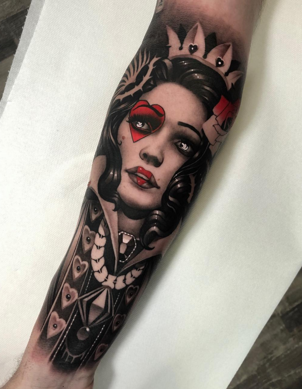 Татуировка QOS Queen of Spades