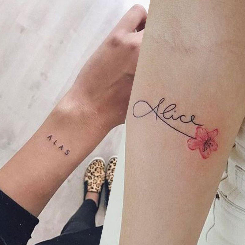 Тату с именем ева