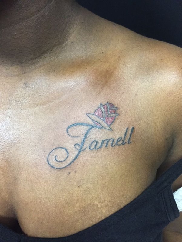 White daughter Tattoo