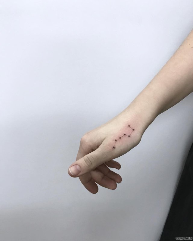 Минималистичные тату на кисть