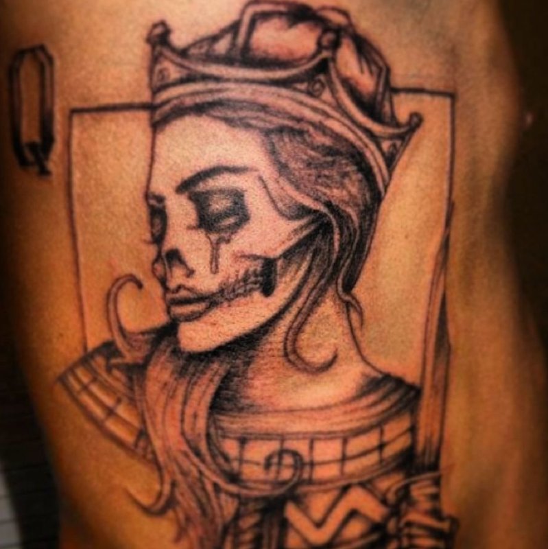 Татуировка QOS Queen of Spades