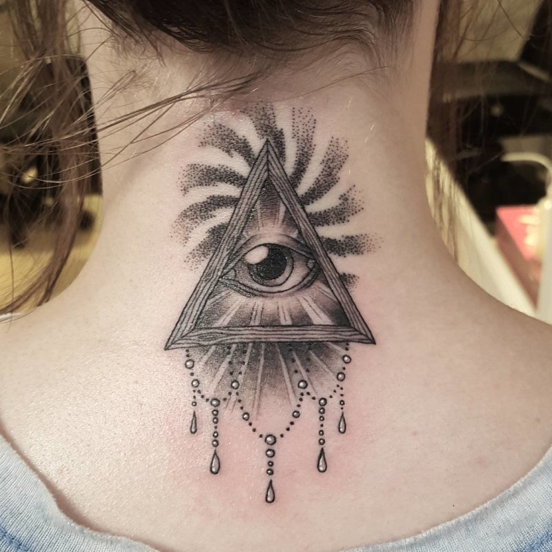 Tattoo глаз гора Всевидящее око
