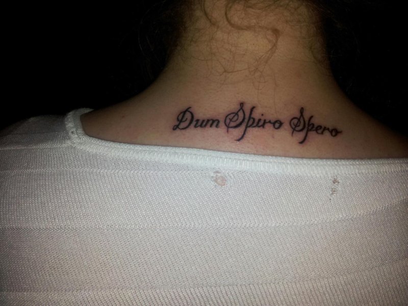 Dum Spiro spero тату