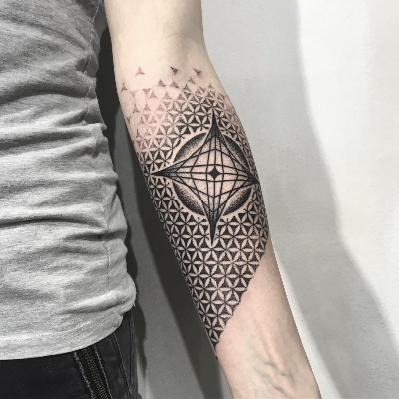 Flower of Life Tattoo Arm