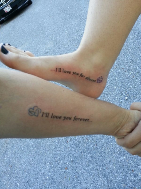 Тату надпись Forever