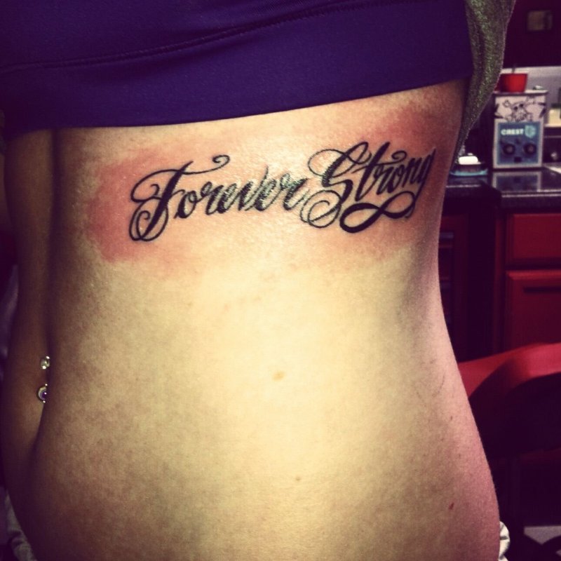 Тату Forever strong