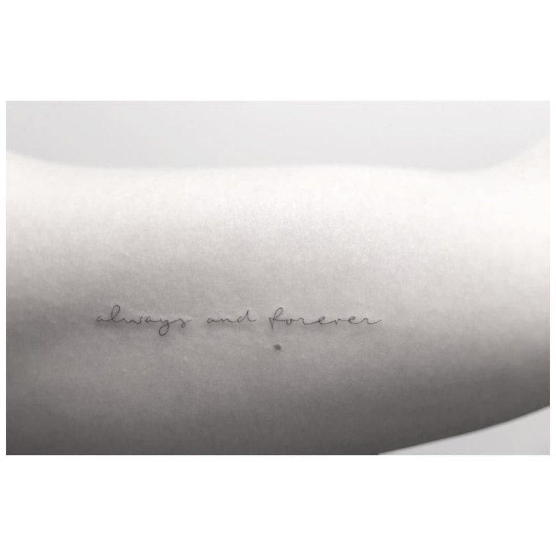 Татуировка always and Forever
