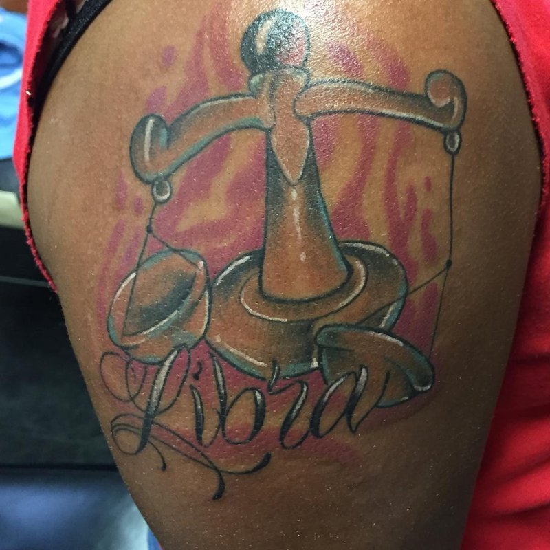 Libra Scorpio тату