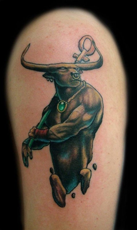 Телец Taurus бык тату