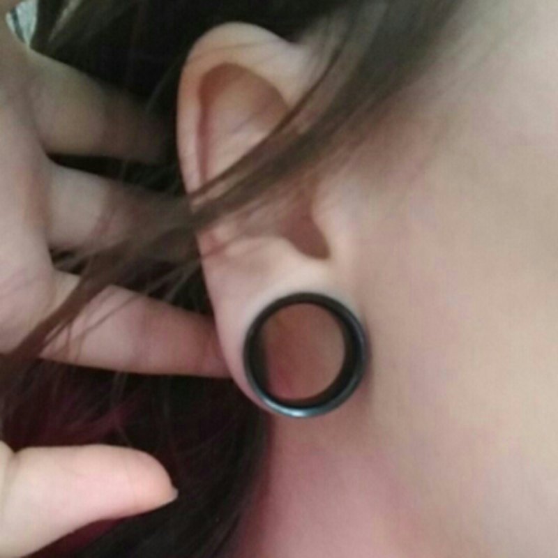 Серьги имитация тоннелей