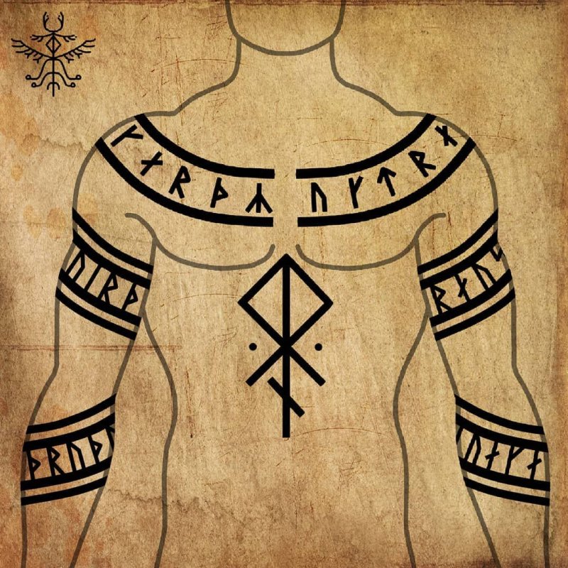 Нордические руны тату