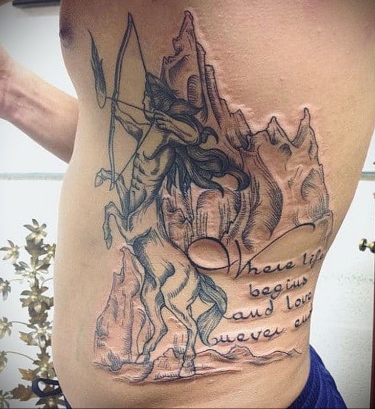 Tattoo Sagittarius стрела
