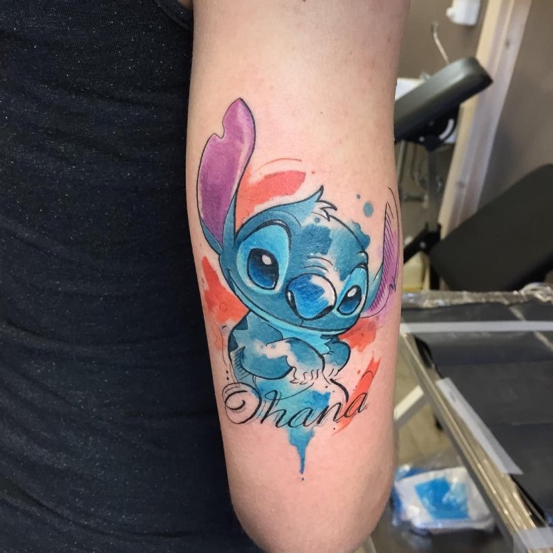 Стич Татуировка Ohana