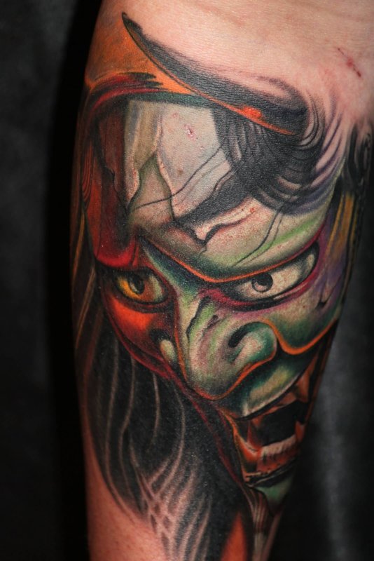 Hannya Mask тату