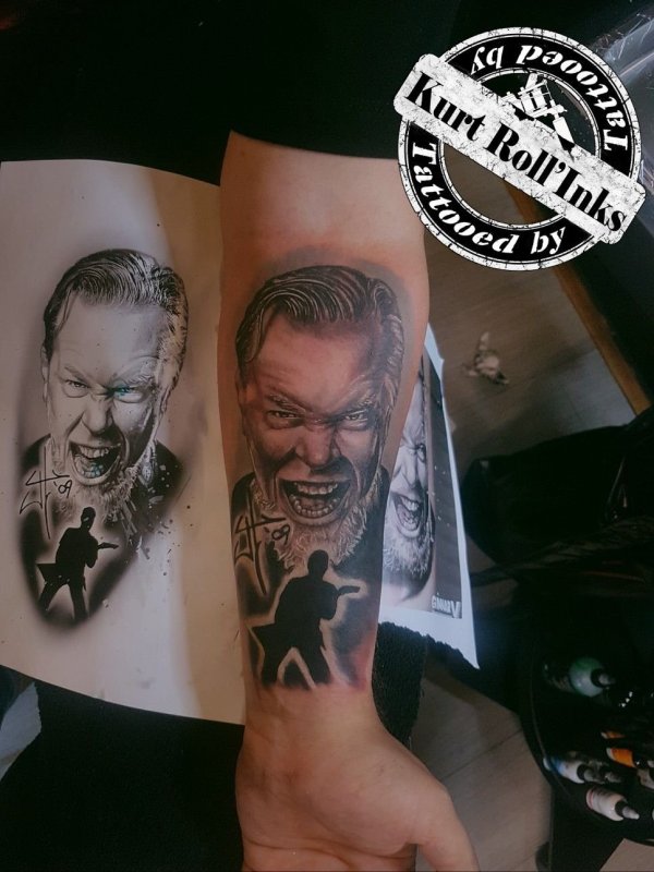 Metallica Джеймс Хэтфилд тату