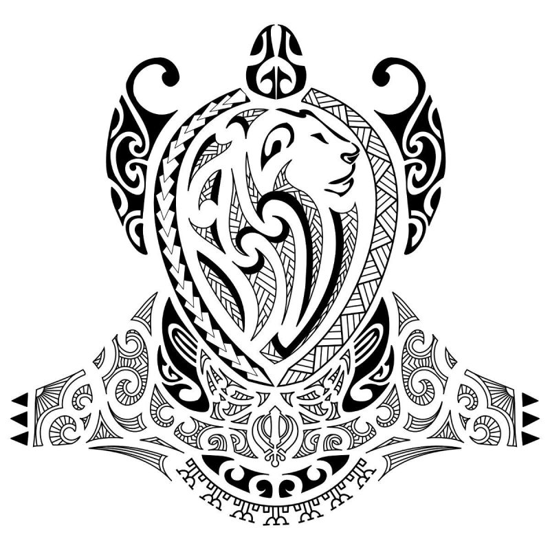 Полинезийские тату Самоа эскизы