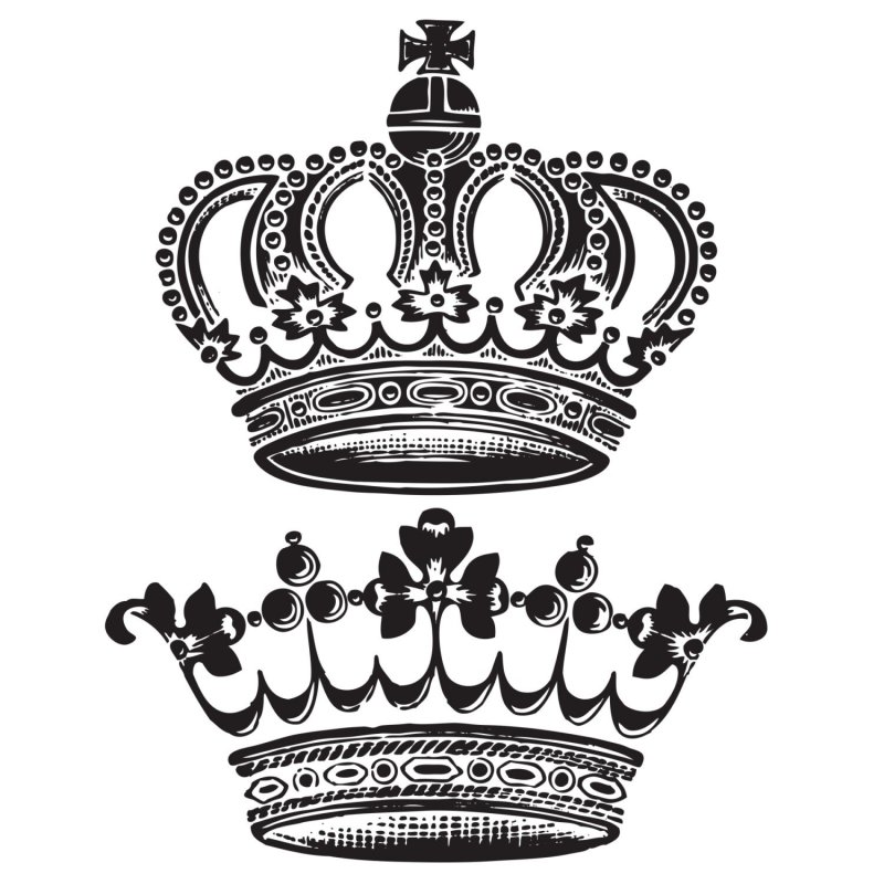 Королевская корона тату