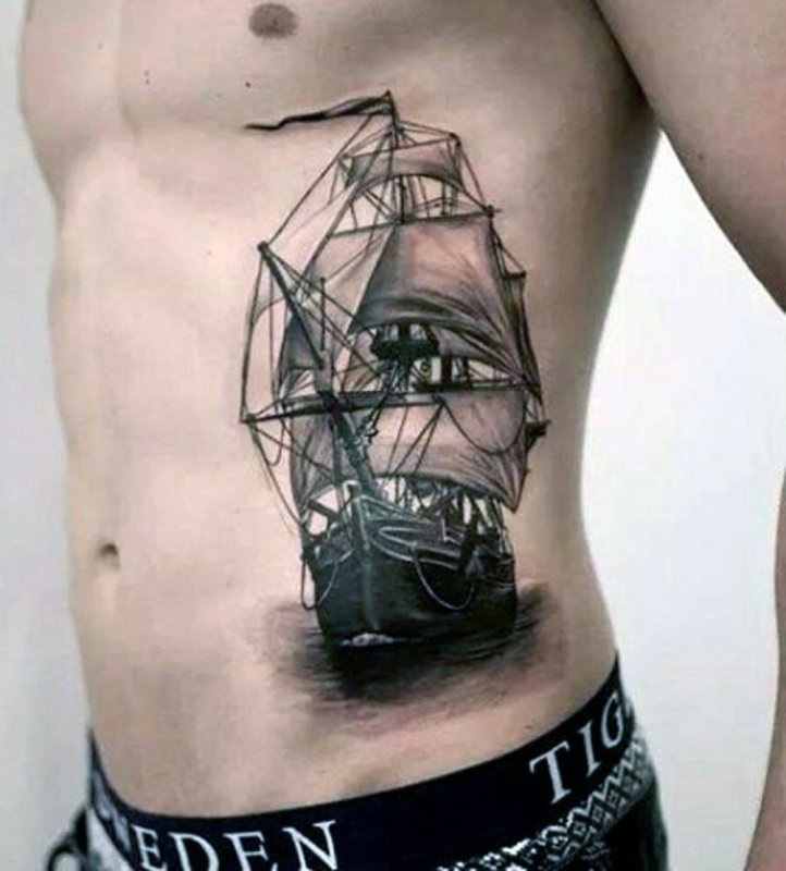 Тату корабль