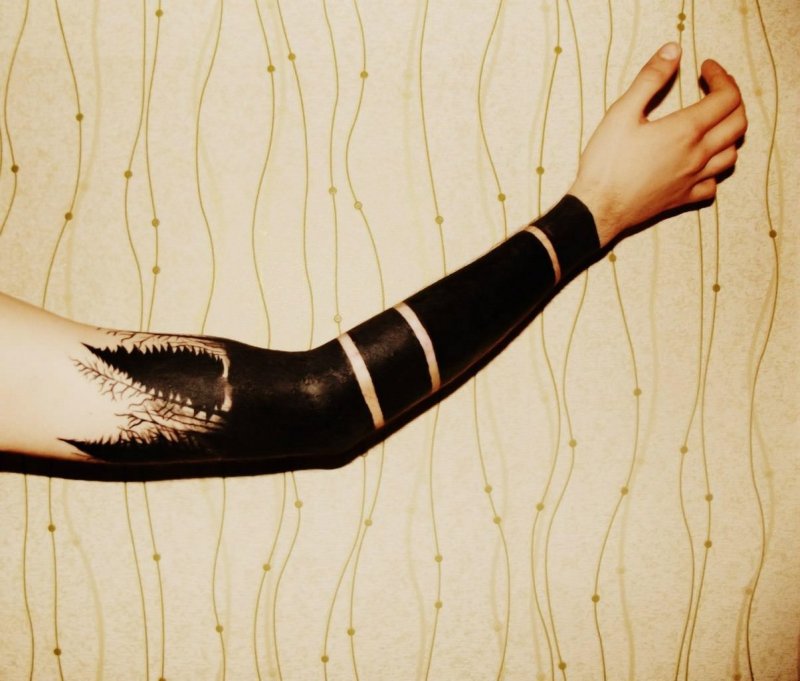 Blackwork тату Sleeve