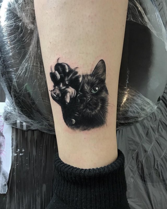 Тату кошка эскизы для девушек
