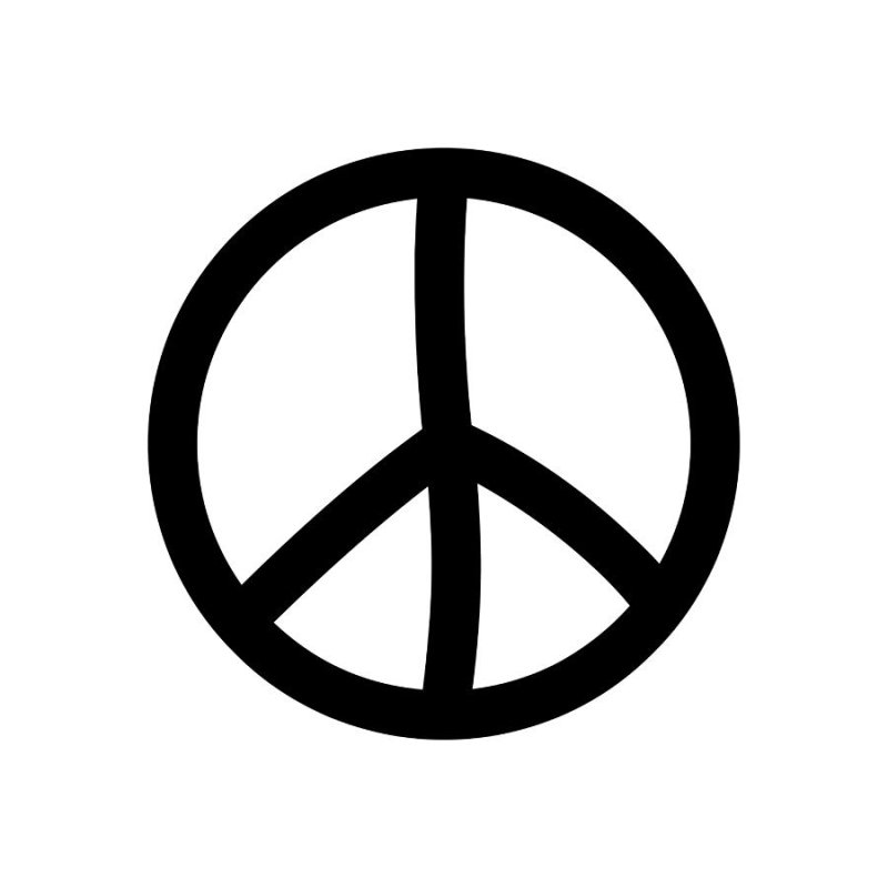 Знак пацифизма вектор