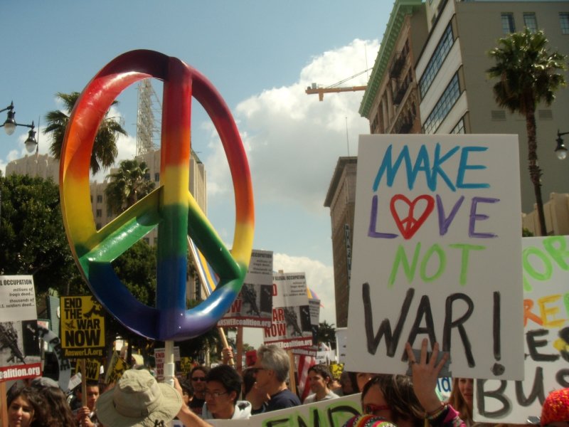 Make Love no War хиппи