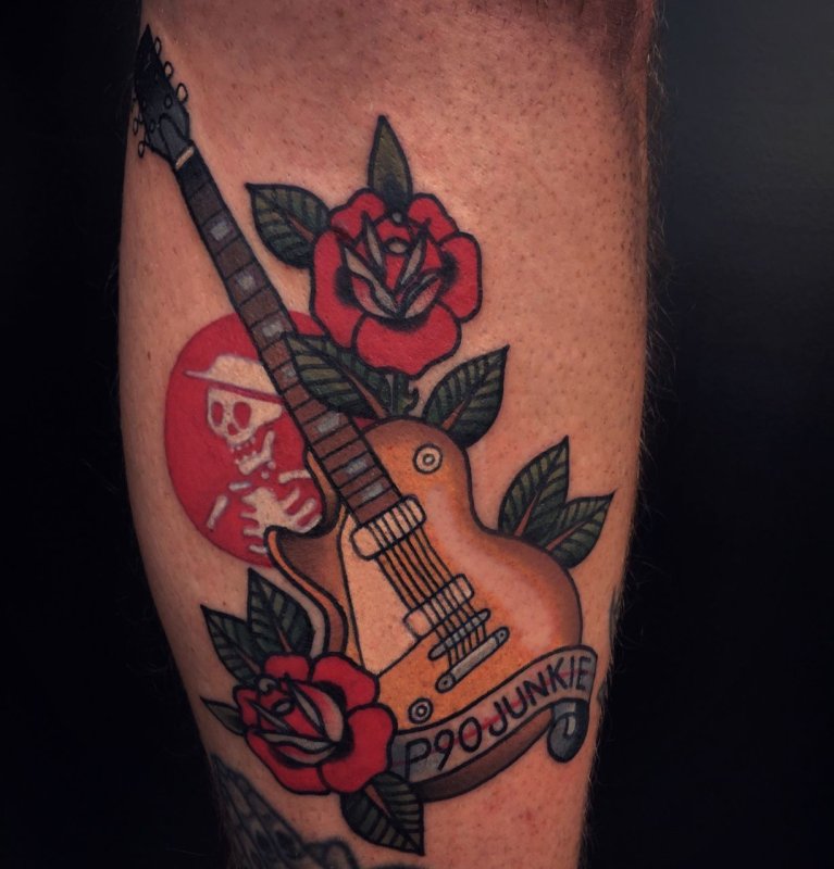 Тату Олд скул Rock