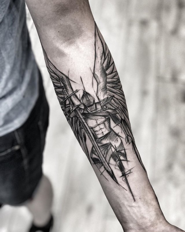 Linework предплечье