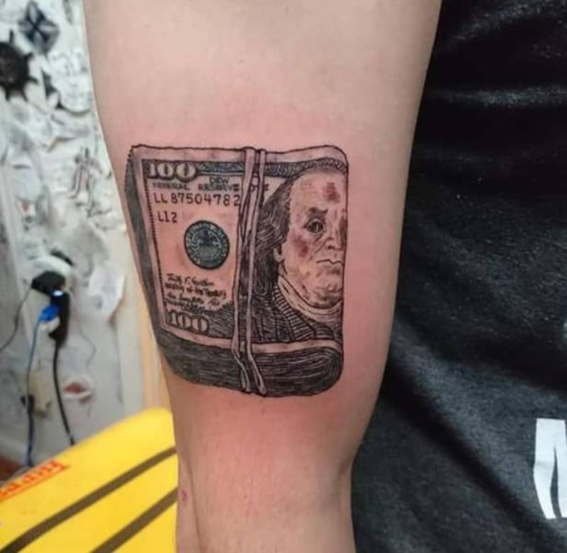 Тату 100 долларов